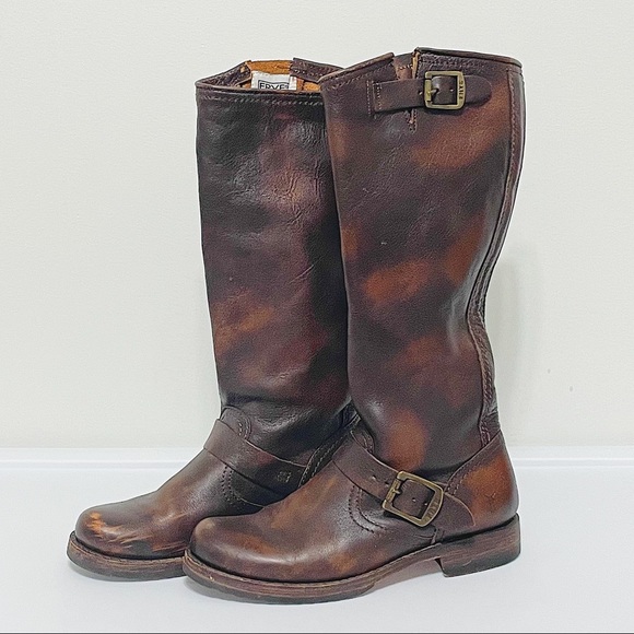 Frye Shoes - Frye Tall Boots - 6 Brown Distress 💛